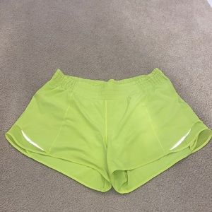 Lululemon Hotty Hot High-Rise Short 4” in Highlight Yellow